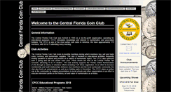 Desktop Screenshot of centralfloridacoinclub.org